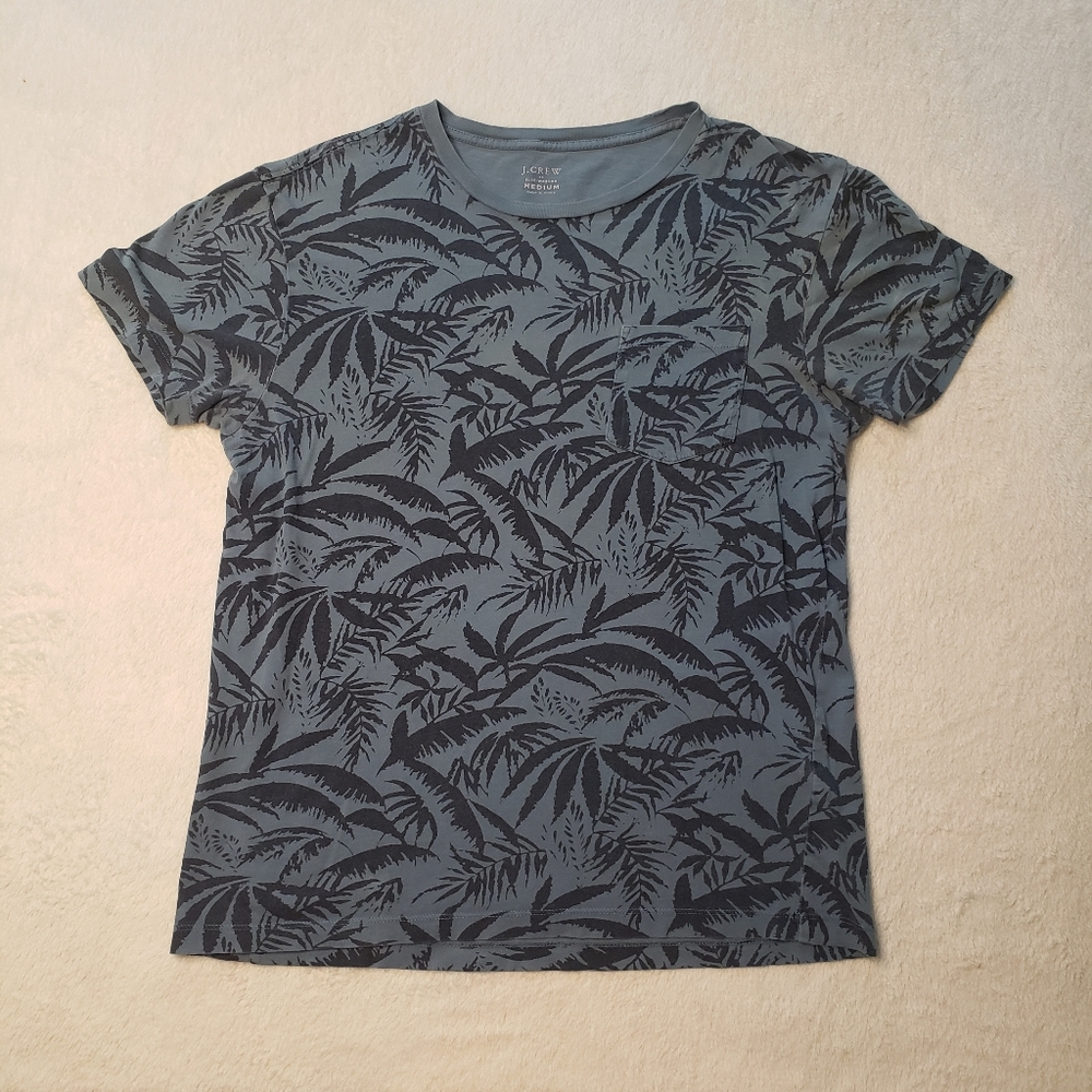 J Crew Tropical Print Tshirt - Medium